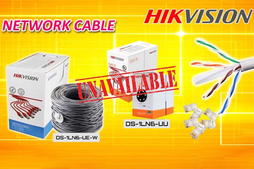 کابل CAT6 هایک ویژن ناموجود شد