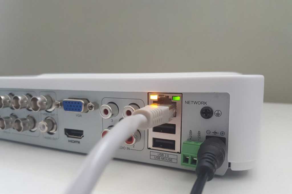 خروجی شبکه دستگاه DVR