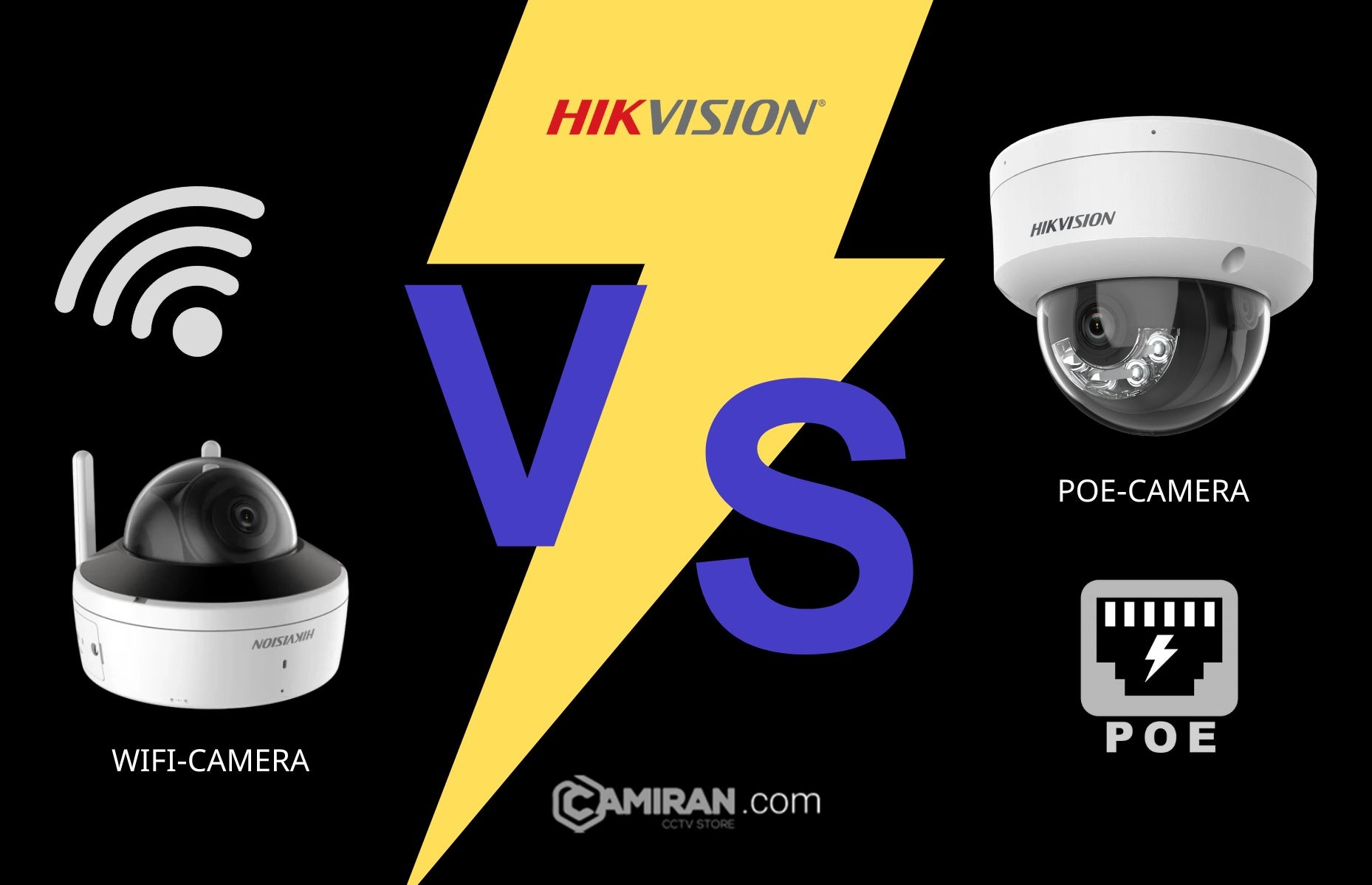 تفاوت دوربین PoE و Wi-Fi هایک‌ ویژن